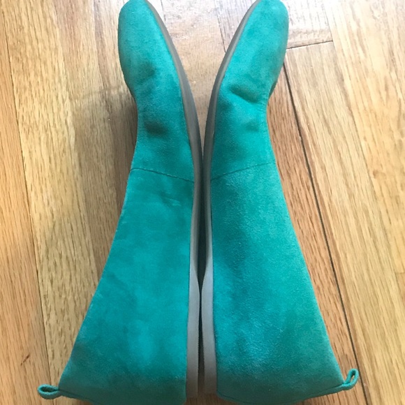 J.Crew Cece Suede Ballet Flat - Green - Size 8.5 - Picture 4 of 7